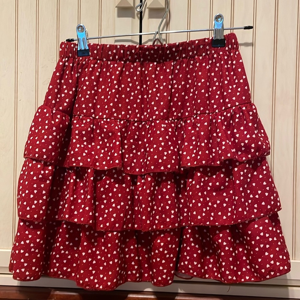 Red Heart Skirt Size XS from Shein.